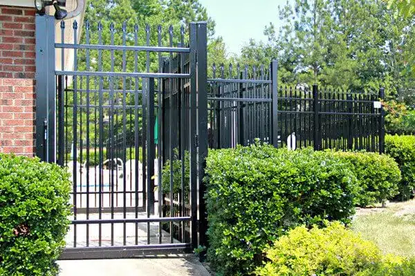 flat gate ornamental fence