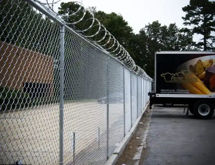commercial fence installation projecy by Chamblee Fence Company in Atlanta, GA